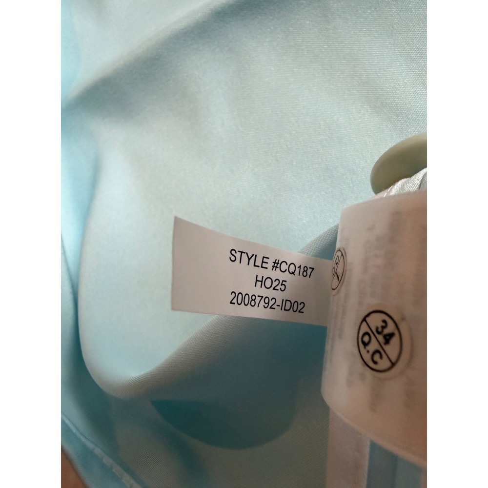 NWT J.Crew | 2025 Etienne Cropped Button-Up Shirt S Blue Duchesse Satin CQ187 - Picture 10 of 10